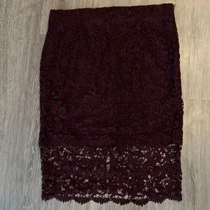 Bar III Lace Midi Skirt